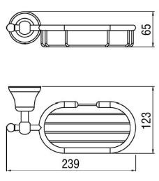 NOBILI ACGR02/CCR Корзинка для мыла (хром)