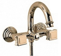 Фото Смеситель Cezares Olimp VD-02-O цвет бронза, ручки квадратные металл