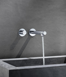 Фото Смеситель для раковины Axor Uno 45112000 с кнопкой Select, хром