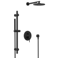 Душевая система Remer X Style X09S01ONO, черный матовый