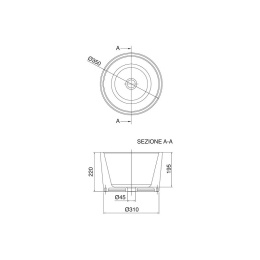 Раковина накладная Scarabeo Bucket 8808
