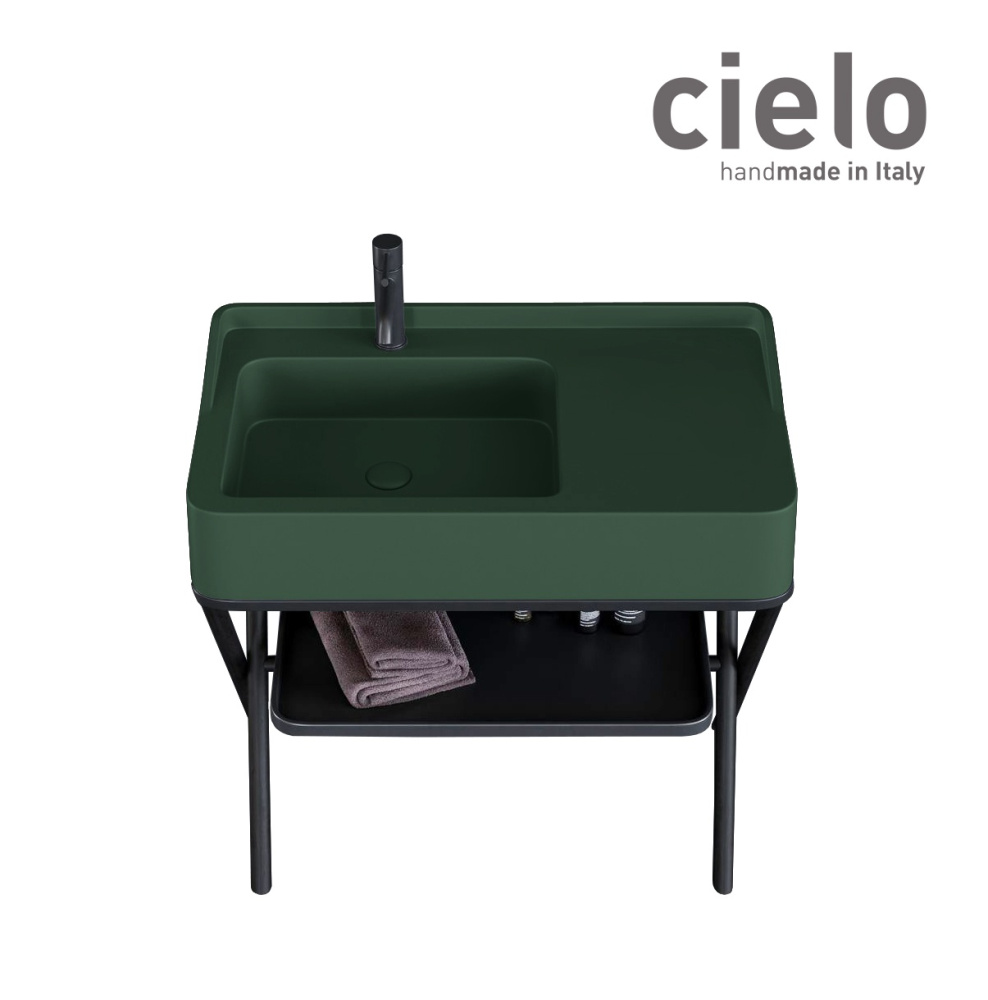 Фото Ceramica CIELO Siwa SWLA MU - Раковина для ванной комнаты 90*50 см (Muschio)