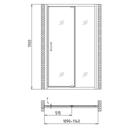 Душевая дверь Gemy Sunny Bay S28191C
