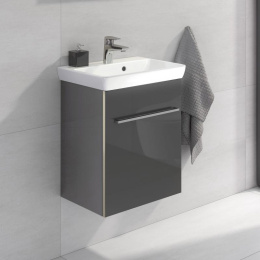Villeroy Boch Avento A88701B1 Тумба под раковину 430х352 мм петли правые (серое стекло)