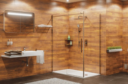 Душевой уголок WasserKRAFT Alme 15R10, 100 см, стекло прозрачное