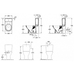 Бачок для унитаза Villeroy & Boch O'Novo 5760 1101