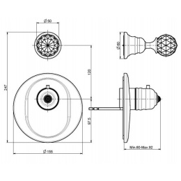 Термостат для душа F5113X1CCR FIMA Carlo Frattini FIMATHERM