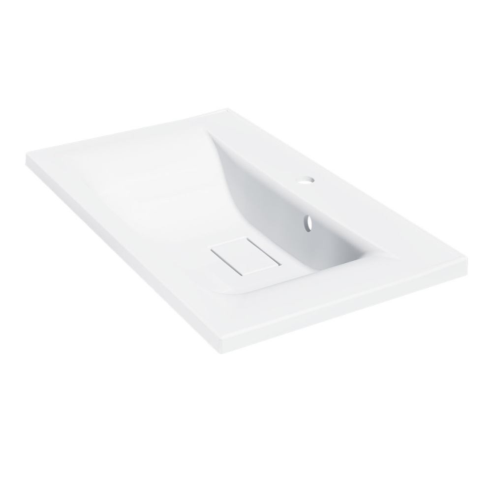 Фото Раковина из искусственного камня Vincea (VCB-3M750W) белый