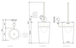 Фото Ершик для унитаза Decor Walther Classic (0511620), золото