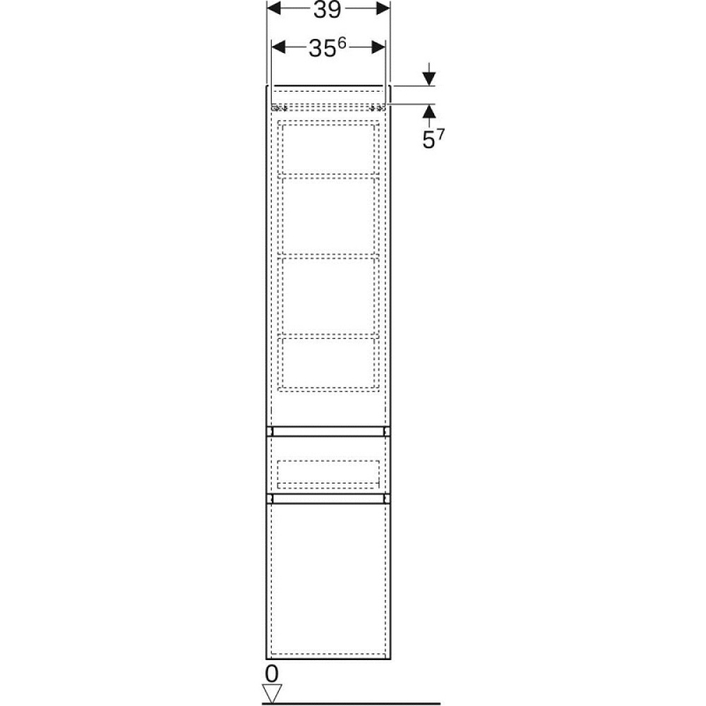 Geberit Renova Plan 869003000 Шкаф, пенал