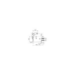 Смеситель для биде Mamoli Epoca 54910000E051 1 отв. с донным клапаном.Chrome