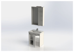 Мебель для ванной Aquanet Клио 60 дуб кантри/белый