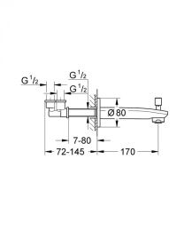 Grohe Eurostyle Cosmopolitan 13277002 Излив, для ванны