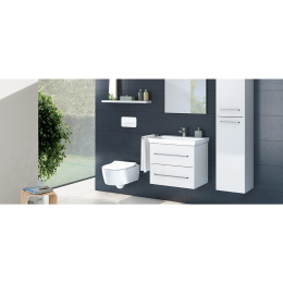 Подвесной унитаз безободковый Villeroy&Boch Avento 5656 RS с крышкой-сиденьем Slimseat, микролифт