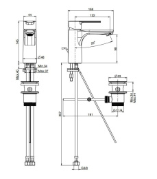 FIMA Carlo Frattini Mast F3131CR Смеситель для раковины