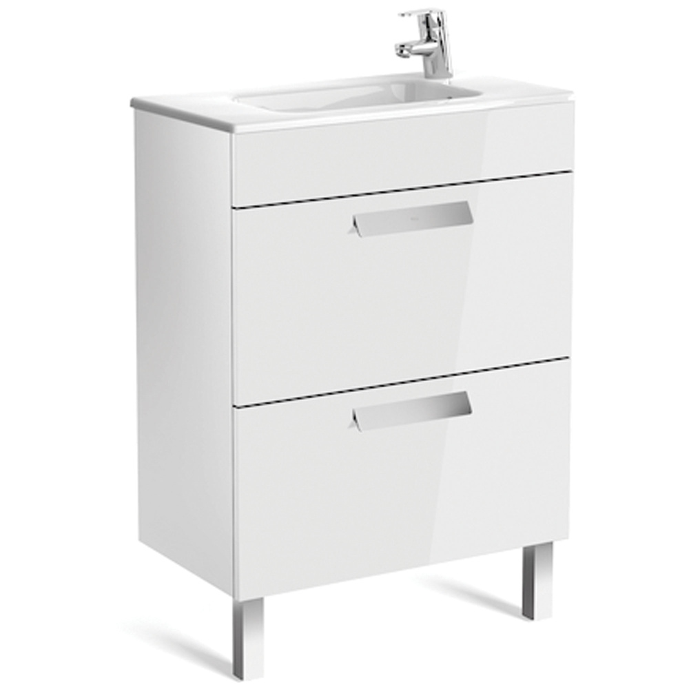 Фото Тумба под раковину Roca Debba (ZRU9302708) белый, глянцевый