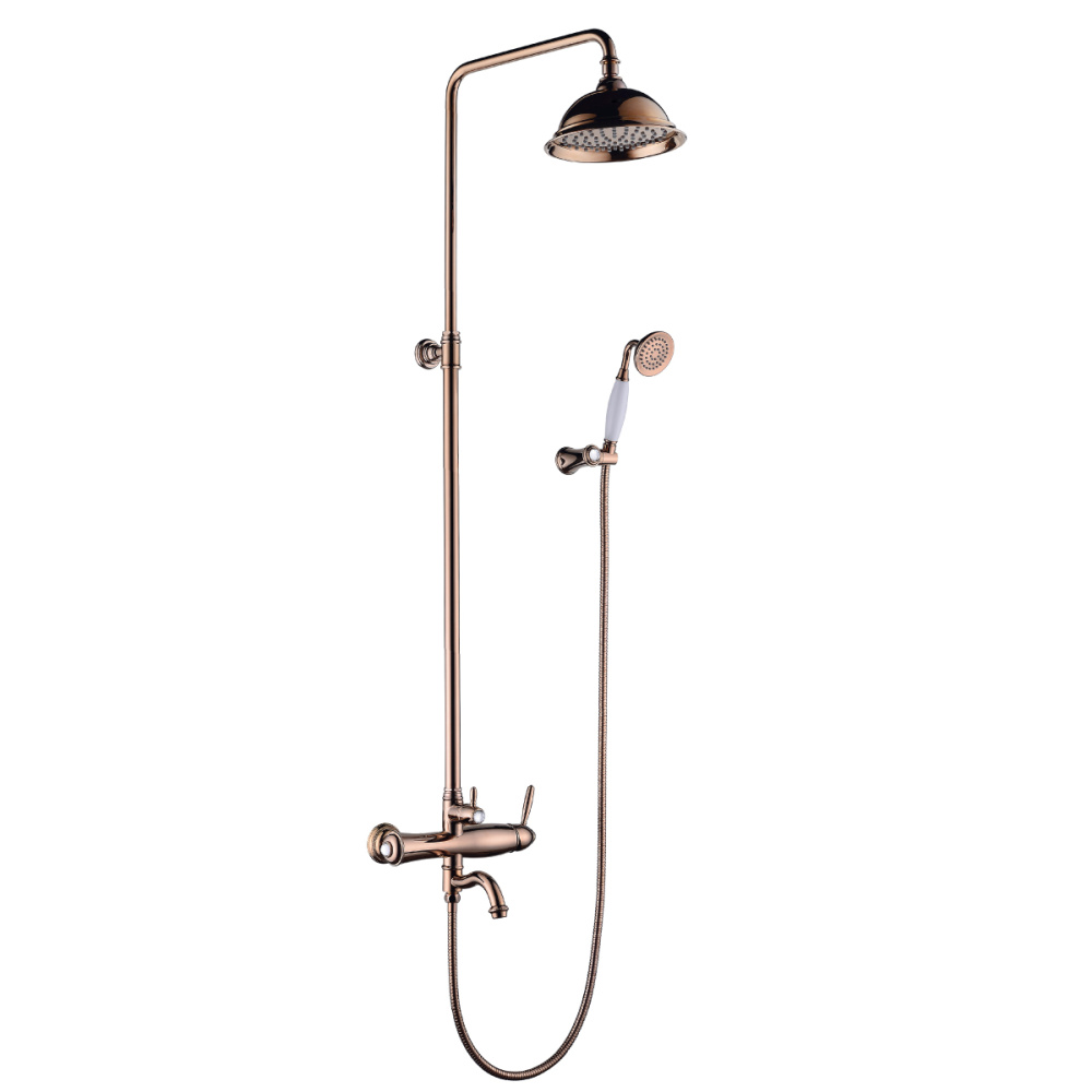 Фото Душевая стойка Lemark Spark (LM6762RG) золото