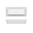 Раковина встраиваемая 80 см Scarabeo TEOREMA 2.0 5132, белый, санфарфор