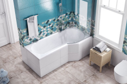 Акриловая ванна 160x80 Excellent (WAEX.BSP16WH), асимметричная