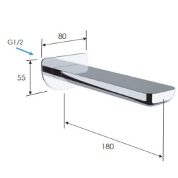Remer Infinity 91IBG Излив, золото брашированное