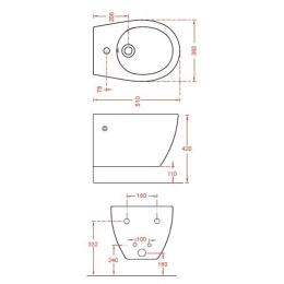 Биде подвесное ArtCeram Step (STB001 01 00) белый