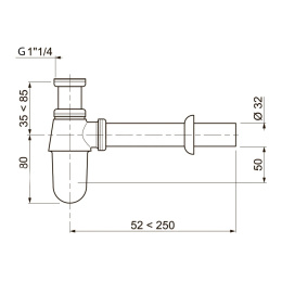 Фото Сифон для раковины Paini Roma 02CR849L хром