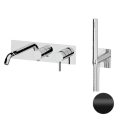Смеситель для ванны Remer Metrica MC53D2WBNO, черный матовый