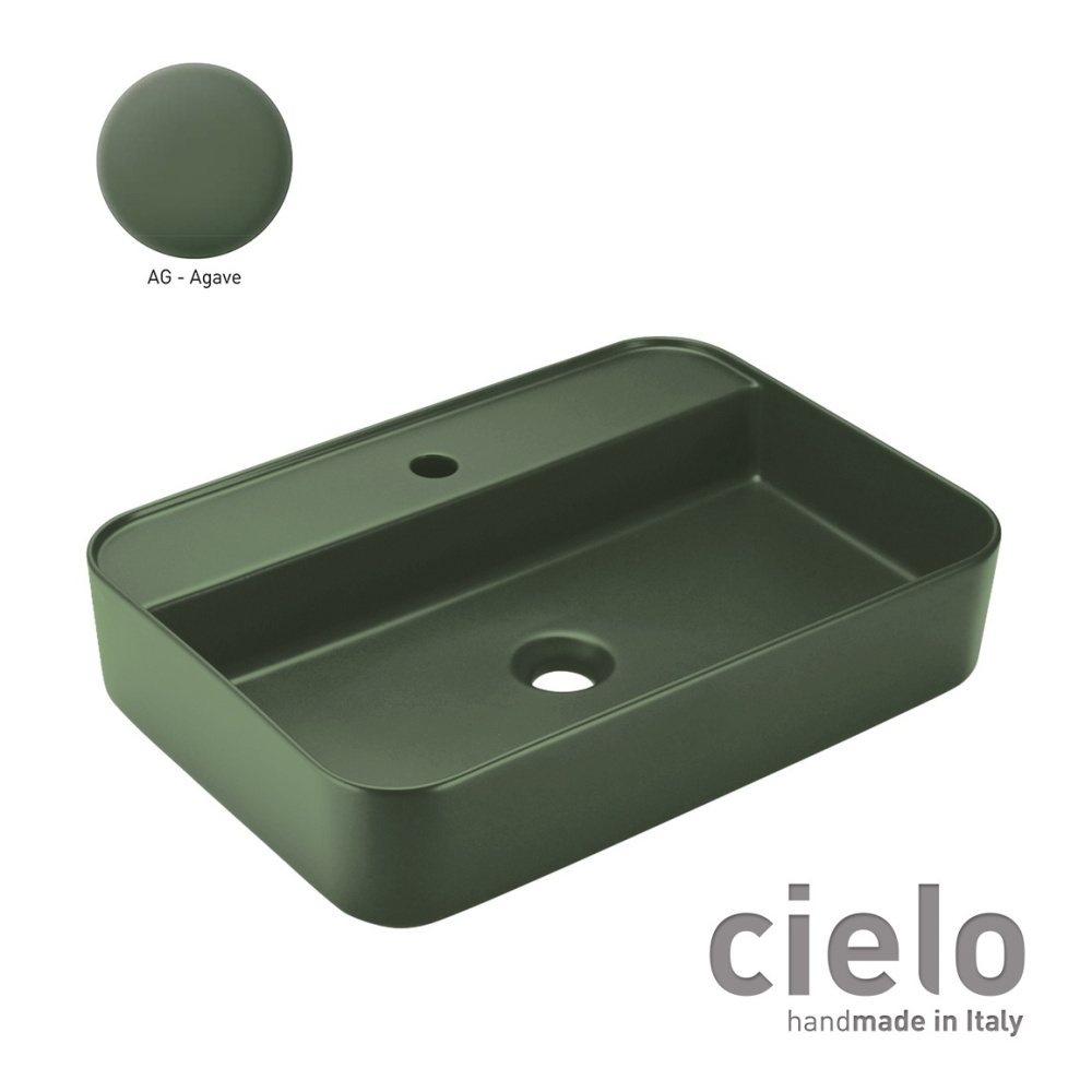 Ceramica CIELO Shui Comfort SHCOLARF AG Раковина для ванной комнаты 60*43 см, подвесная - накладная 