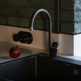 Фото Смеситель для кухни Paini Sicily 6344570PNLMKM черный