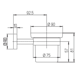 Фото Подстаканник Paini Pixel 81CR041BI хром