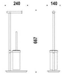 Фото Стойка с аксессуарами Colombo Square В9904