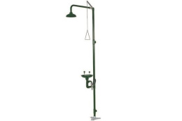 Фото Аварийный душ с раковиной для промывки глаз Nofer (SC700SS) зеленый