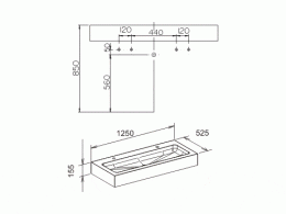 Фото Двойная раковина Keuco Edition 300 30371310002, белый