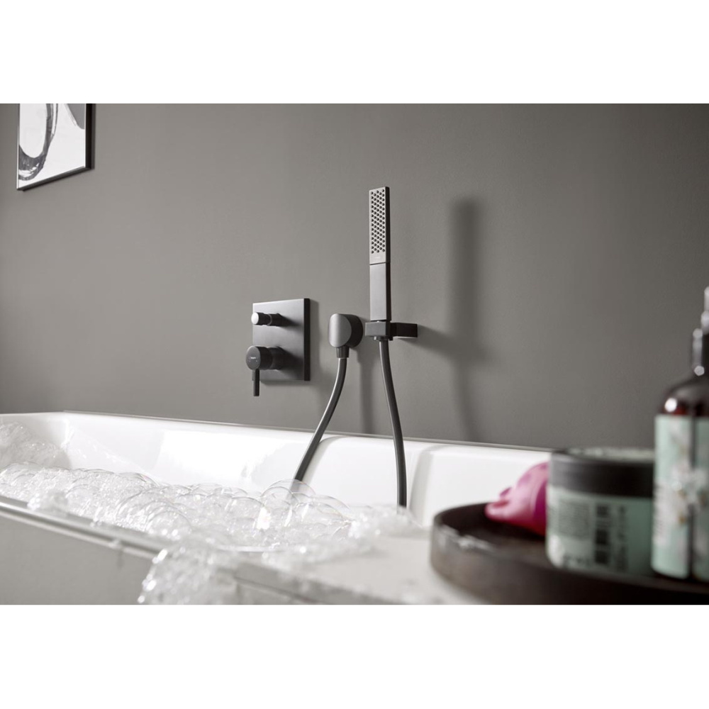 Ручной душ Hansgrohe Rainfinity (26866340) шлифованный черный хром