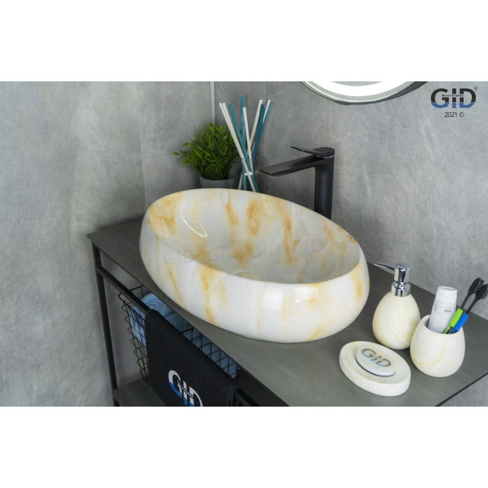 Раковина накладная Gid Mnc166