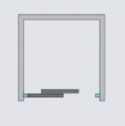 Душевая дверь в нишу Radaway Idea Black DWJ 150 L профиль Черный стекло прозрачное 387019-54-01L