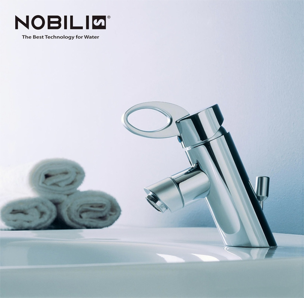 Фото NOBILI Oz OZ118/1CS - Смеситель для раковины, биде (хром - матовый хром)