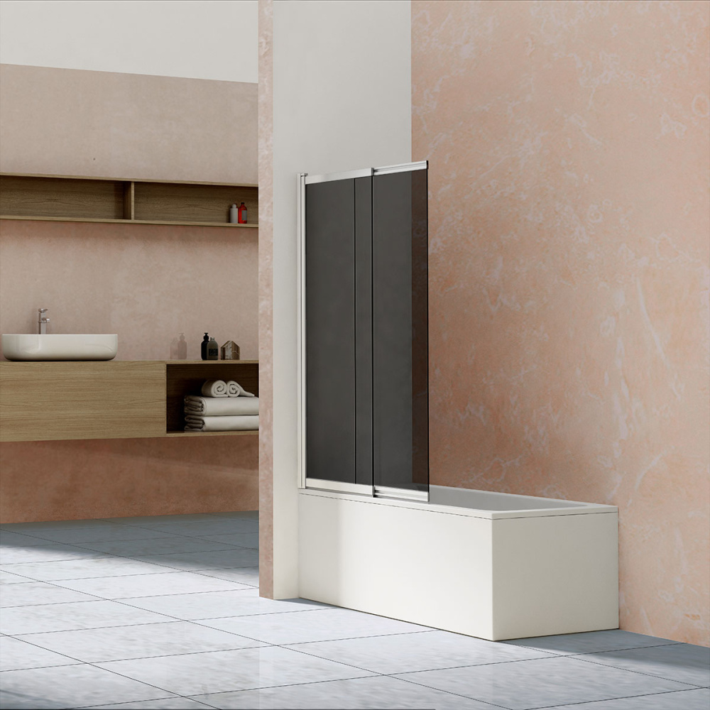 Фото Душевая шторка на ванну Vincea VSB-1E (VSB-1E100CG) хром