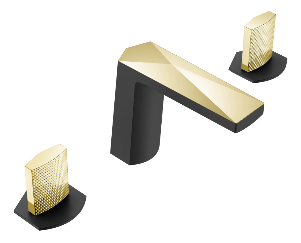 Фото Смеситель врезной Boheme Venturo (150-BG-TOUCH) черный золото