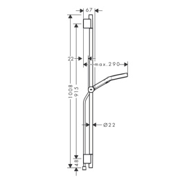 Фото Душевой гарнитур Hansgrohe Rainfinity (28743140) настенный, бронза шлифованная