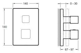 Фото Термостат Jacob Delafon Modulo E98733-CP для ванны с душем