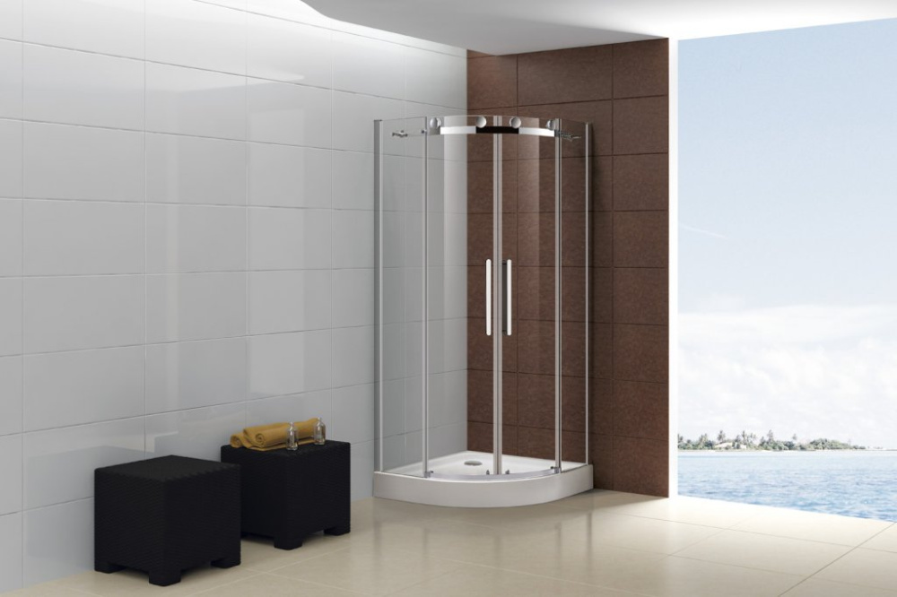 Фото Душевой уголок Cezares Stylus-M STYLUS-O-M-R-2-100-C-Cr, 100 x 100 см