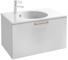 Тумба под раковину Jacob Delafon Odeon Rive Gauche 70 см, EB2511-RX-M49, цвет белый матовый, ручки н