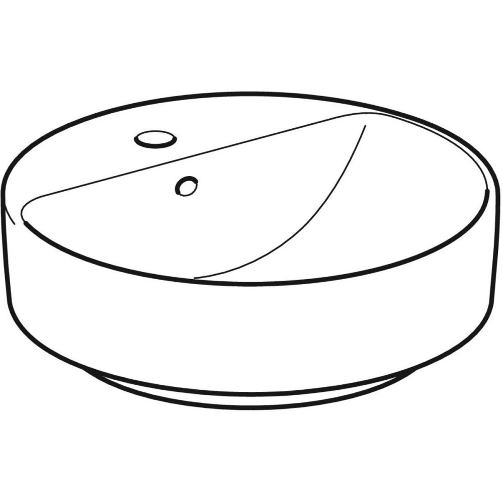 Geberit Variform 500.769.01.2 Раковина, встраиваемая сверху, накладная