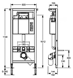 Инсталляция Mepa с унитазом Sanindusa Sanibold 137932004, сиденье микролифт, комплект