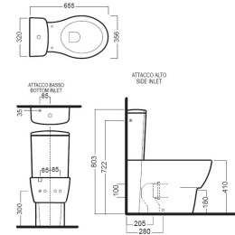 Фото Бачок для унитаза Hatria Nido (Y1BC)