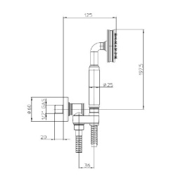 Фото  Душевой гарнитур Bossini Liberty (C17001C.030) хром
