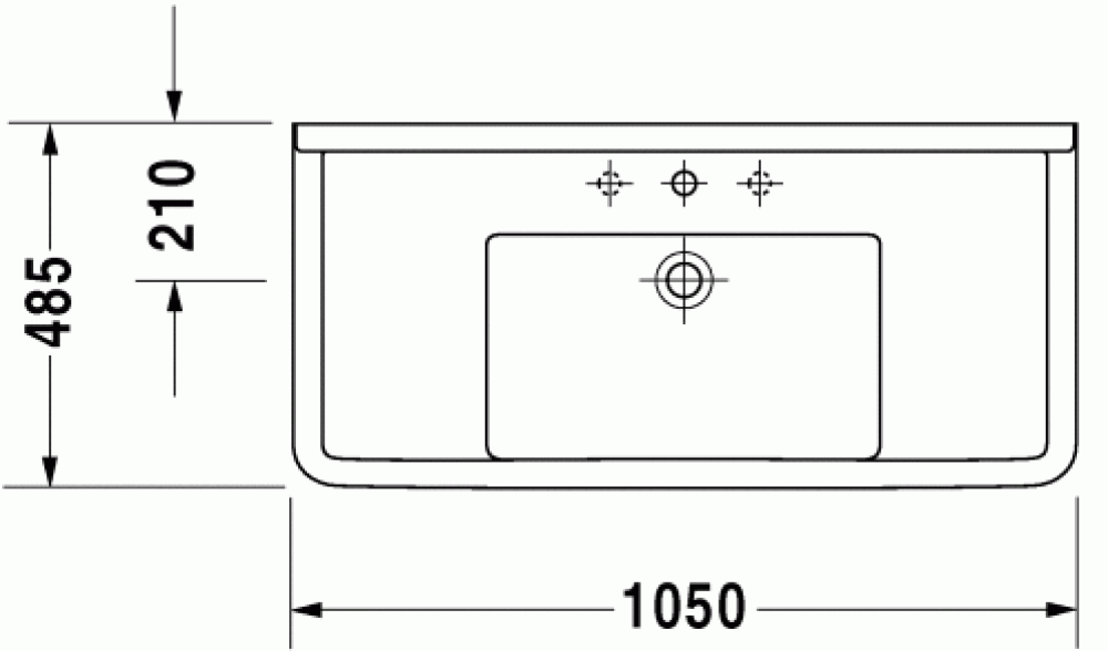 Раковина см Duravit Starck 3 0304100000, белый