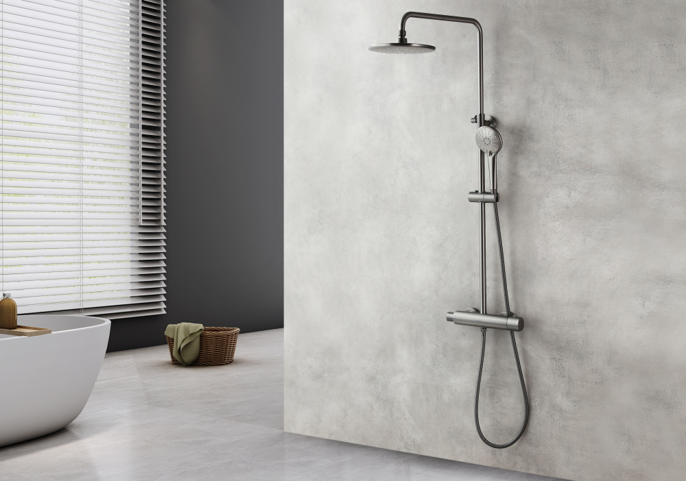 Душевая система Lemark Bronx (LM3770GM) графит