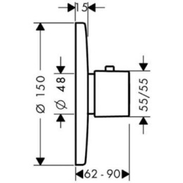 Термостат 31570000 Hansgrohe Ecostat E
